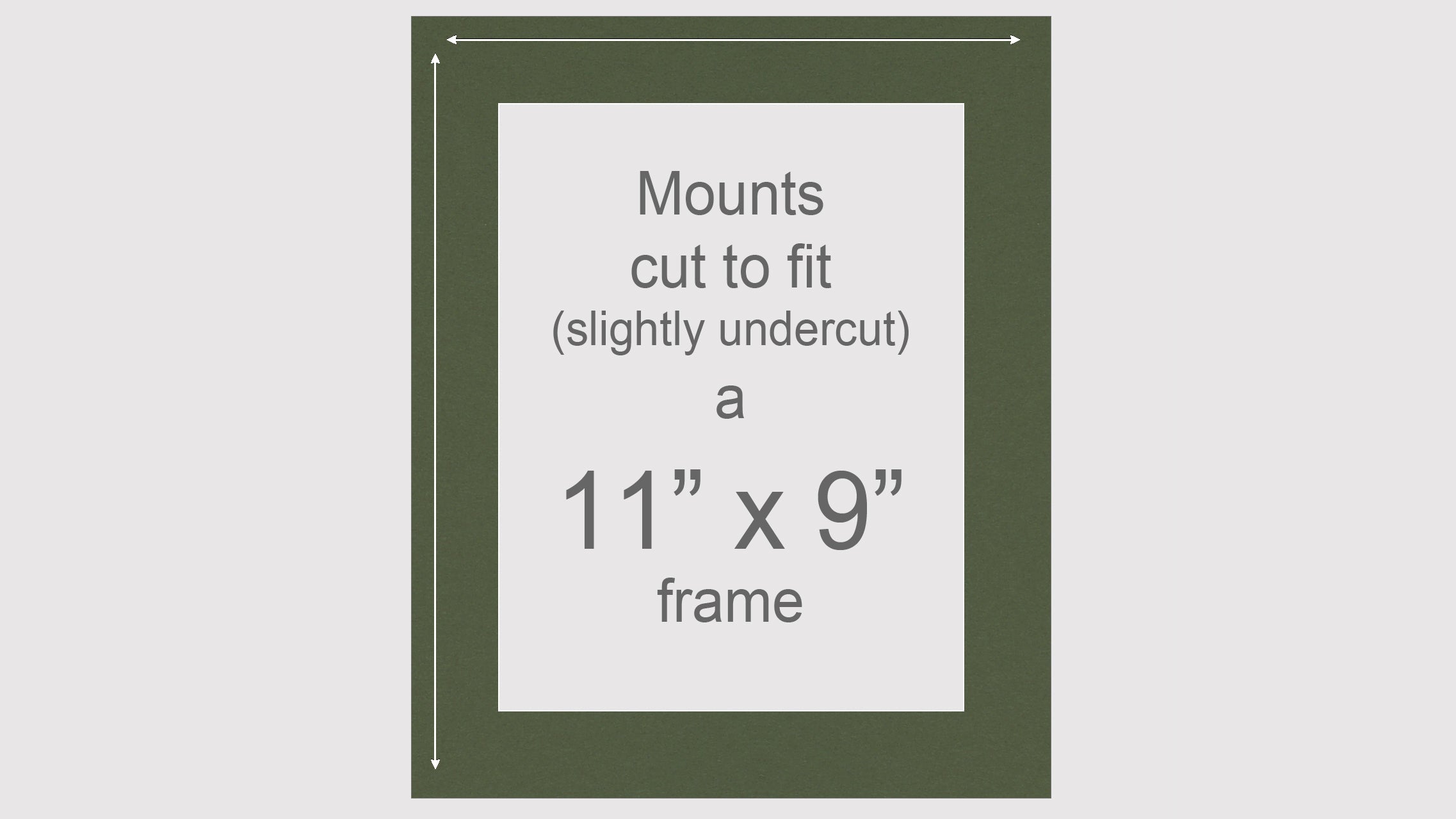 11 x 9 inch Mounts – Cape Picture Framing