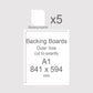 A1, 841 x 594 mm, Mountboard Backs for Picture Mounts