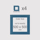 500 x 500 mm, Mounts only, Pack of 4