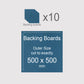 500 x 500 mm, Mountboard Backs for Picture Mounts