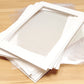 Pack of 10 picture photo mounts mats with backing boards and cellophane envelopes. Picture framing kits in standard frame sizes..