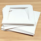 Picture window photo mounts with backing boards. Standard square sizes.