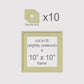 10 X 10 inch, Mounts only, Pack of 10