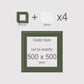 500 x 500 mm, Mounts & Backs, Pack of 4