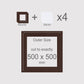 500 x 500 mm, Mounts & Backs, Pack of 4