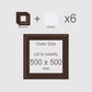 500 x 500 mm, Mounts & Backs, Pack of 6