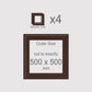 500 x 500 mm, Mounts only, Pack of 4