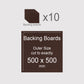 500 x 500 mm, Mountboard Backs for Picture Mounts