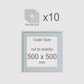 500 x 500 mm, Mounts only, Pack of 10