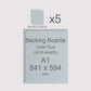 A1, 841 x 594 mm, Mountboard Backs for Picture Mounts