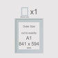 A1, 841 x 594 mm, Mount only, Pack of 1 (single)