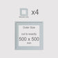 500 x 500 mm, Mounts only, Pack of 4
