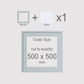 500 x 500 mm, Mount & Back, Pack of 1 (single)