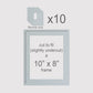 10 X 8 inch, Mounts only, Pack of 10