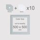 500 x 500 mm, Mounts & Backs, Pack of 10