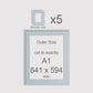 A1, 841 x 594 mm, Mounts only, Pack of 5