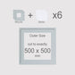 500 x 500 mm, Mounts & Backs, Pack of 6