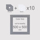 500 x 500 mm, Mounts & Backs, Pack of 10