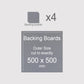 500 x 500 mm, Mountboard Backs for Picture Mounts