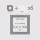 500 x 500 mm, Mounts & Backs, Pack of 6