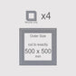 500 x 500 mm, Mounts only, Pack of 4