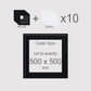 500 x 500 mm, Mounts & Backs, Pack of 10