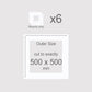 500 x 500 mm, Mounts only, Pack of 6