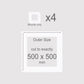 500 x 500 mm, Mounts only, Pack of 4