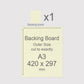 A3, 420 x 297 mm, Mountboard Backs for Picture Mounts