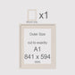 A1, 841 x 594 mm, Mount only, Pack of 1 (single)
