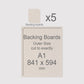 A1, 841 x 594 mm, Mountboard Backs for Picture Mounts