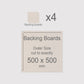 500 x 500 mm, Mountboard Backs for Picture Mounts