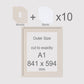 A1, 841 x 594 mm, Mounts & Backs, Pack of 10