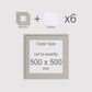 500 x 500 mm, Mounts & Backs, Pack of 6