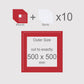 500 x 500 mm, Mounts & Backs, Pack of 10