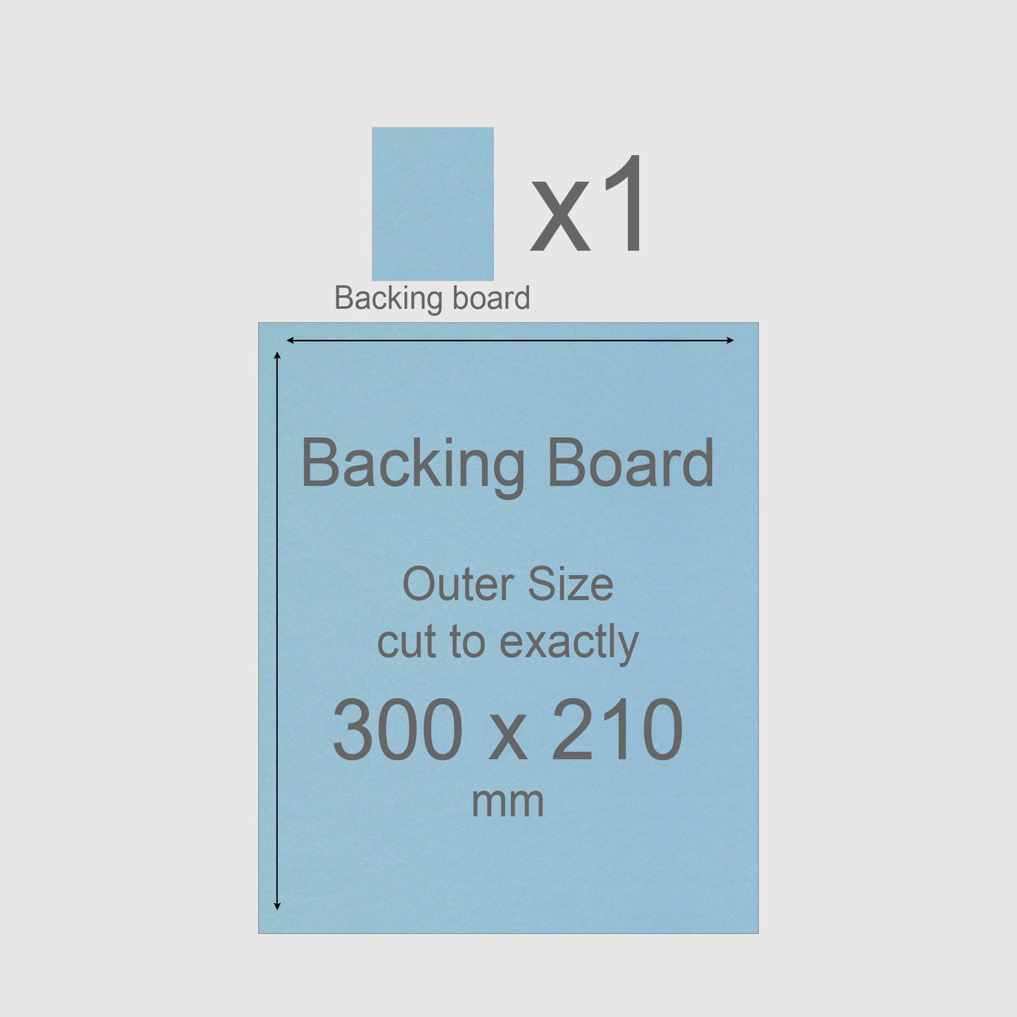 300 x 210 mm, Mountboard Backs for Picture Mounts